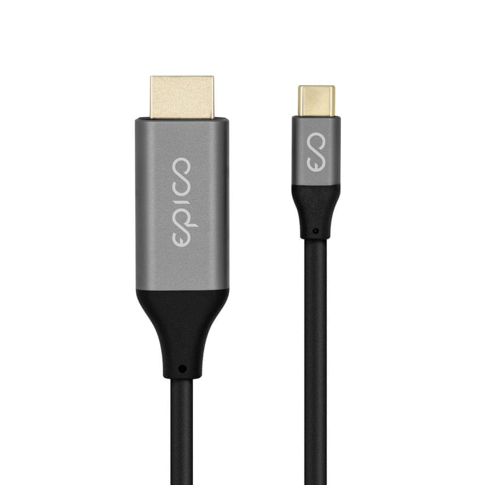 EPICO USB Type-C to HDMI kábel 1,8 m (2020) 9915101900026, sivá - zánovné